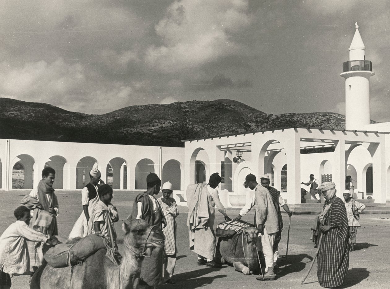Scener från stadslivet i jordbruksbyn Muslim El Fager Al Fajr or Dawn, Benghazi, Cyrenaica av Luigi Leoni