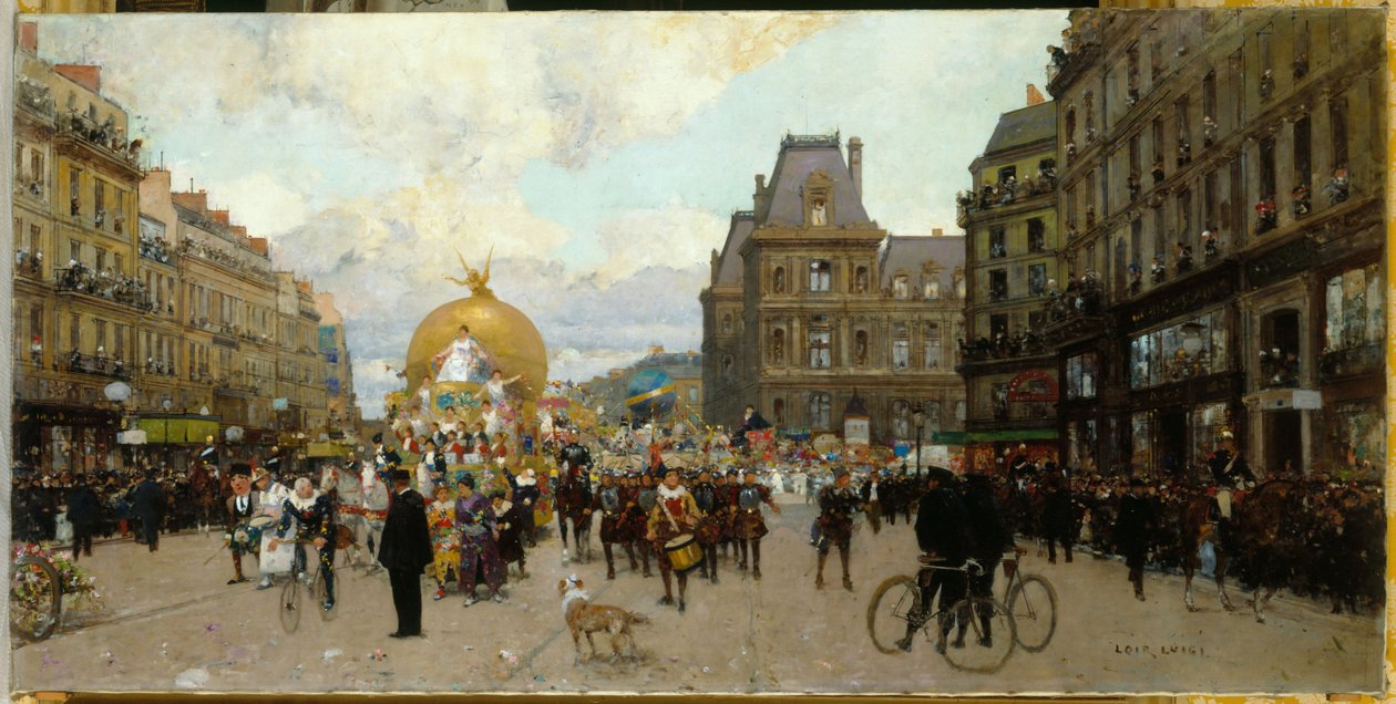 Fastan i Paris, ca 1912 (olja på duk) av Luigi Loir