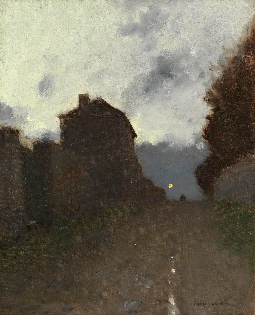Montmartre i skymningen av Luigi Loir