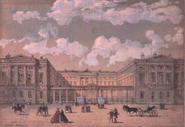 Utsikt över Versailles av Luigi Loir
