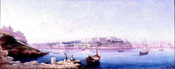Valletta hamn av Luigi Maria Galea
