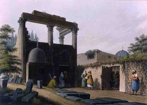 Moskén i Latachia, tavla 1, i Syrien, från "Views in the Ottoman Dominions" av Luigi Mayer