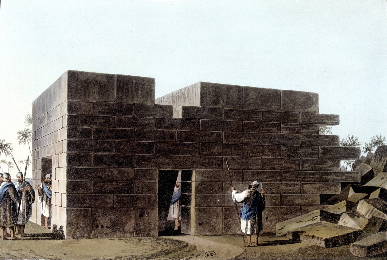 Jupiter Ammons tempel i Libyen. Med tanke på det osmanska väldet i Europa i Asien och andra medelhavsöar. Från en originalteckning av Luigi Mayer, London av Luigi Mayer