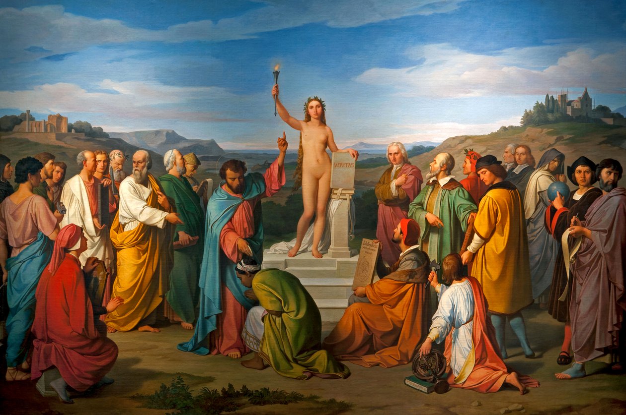 Sanningens triumf. 1800-talet (olja på duk) av Luigi Mussini
