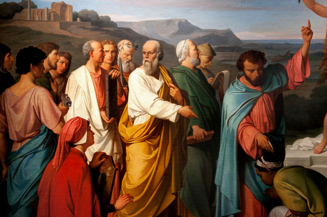Sanningens triumf. detalj. 1847 (olja på duk) av Luigi Mussini