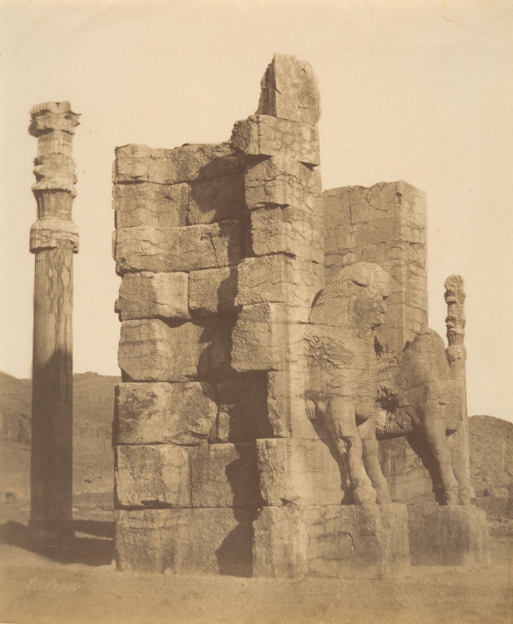 10 [Alla nationers port, Persepolis, Fars], 1840-60-tal. av Luigi Pesce