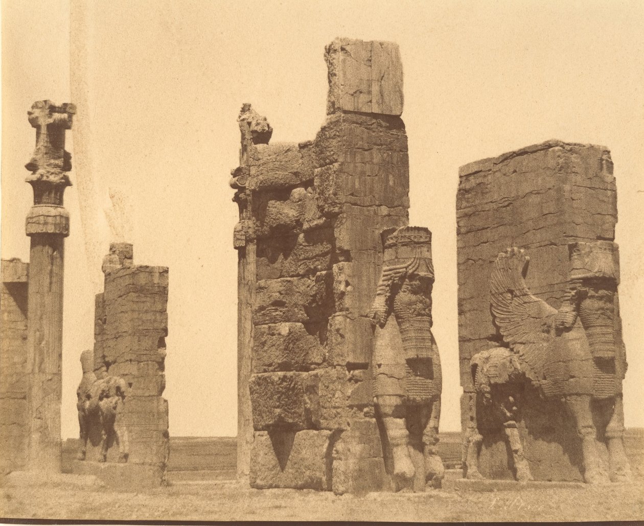 15 [Alla nationers port, Persepolis, Fars], 1840-60-tal. av Luigi Pesce