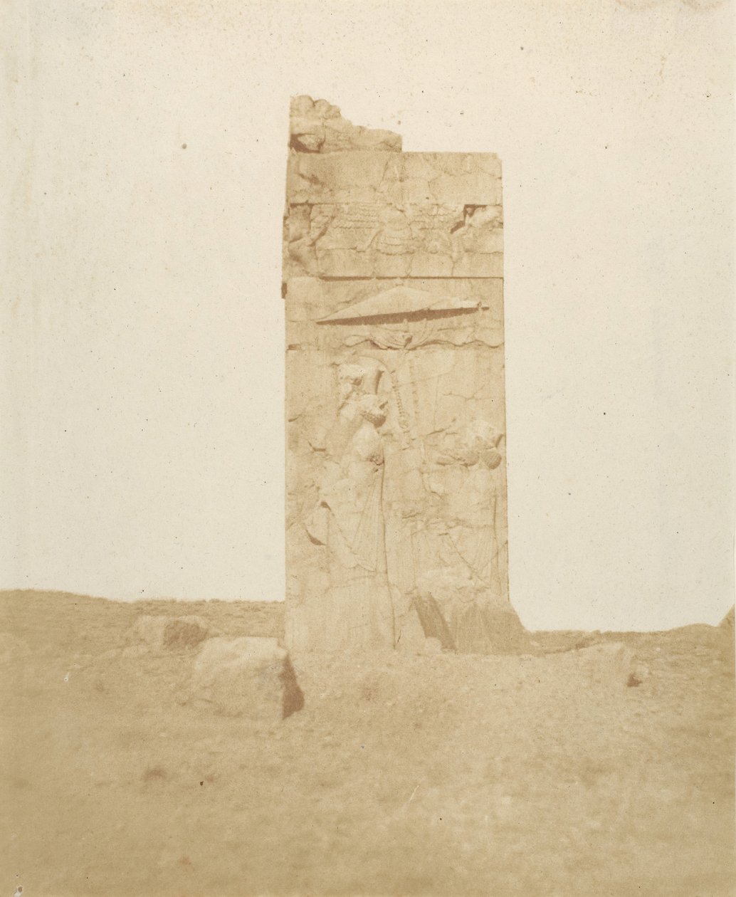 Ruin på den tredje terrassen, Persepolis, 1858. av Luigi Pesce