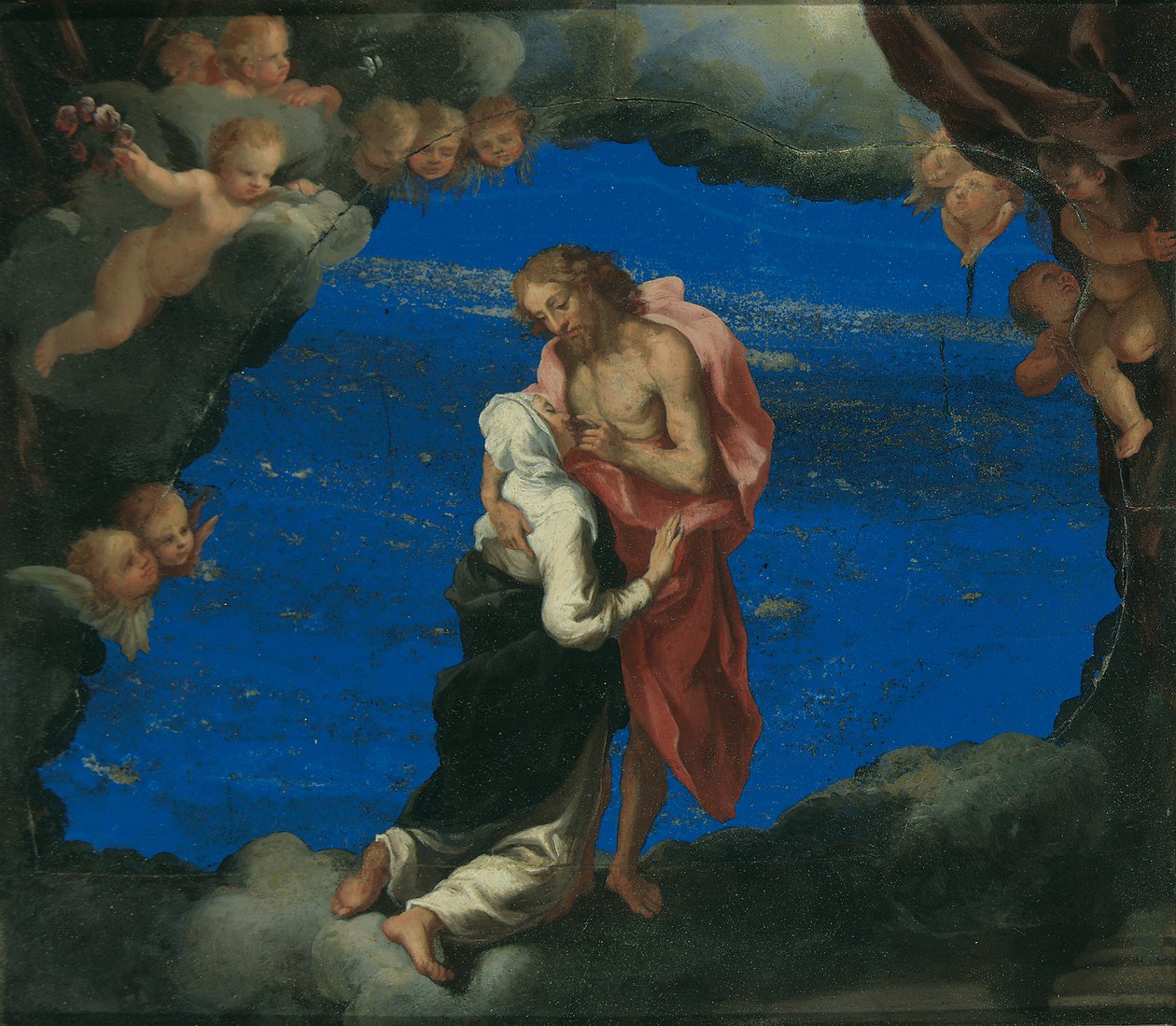 Saint Catherine vid Kristi sår av Luigi Primo Gentile