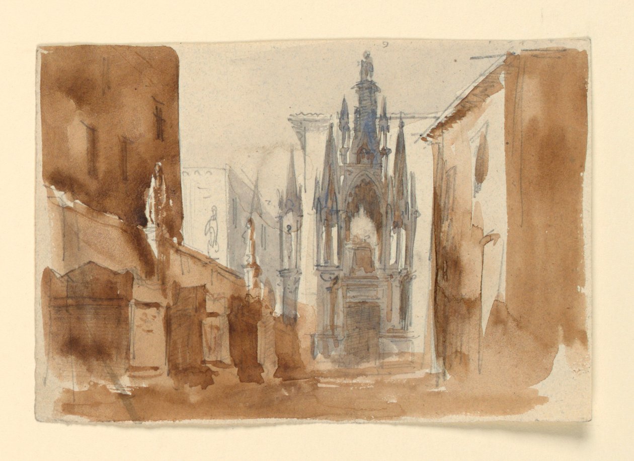 Scenografi, grav i monumental form av Luigi Ricci