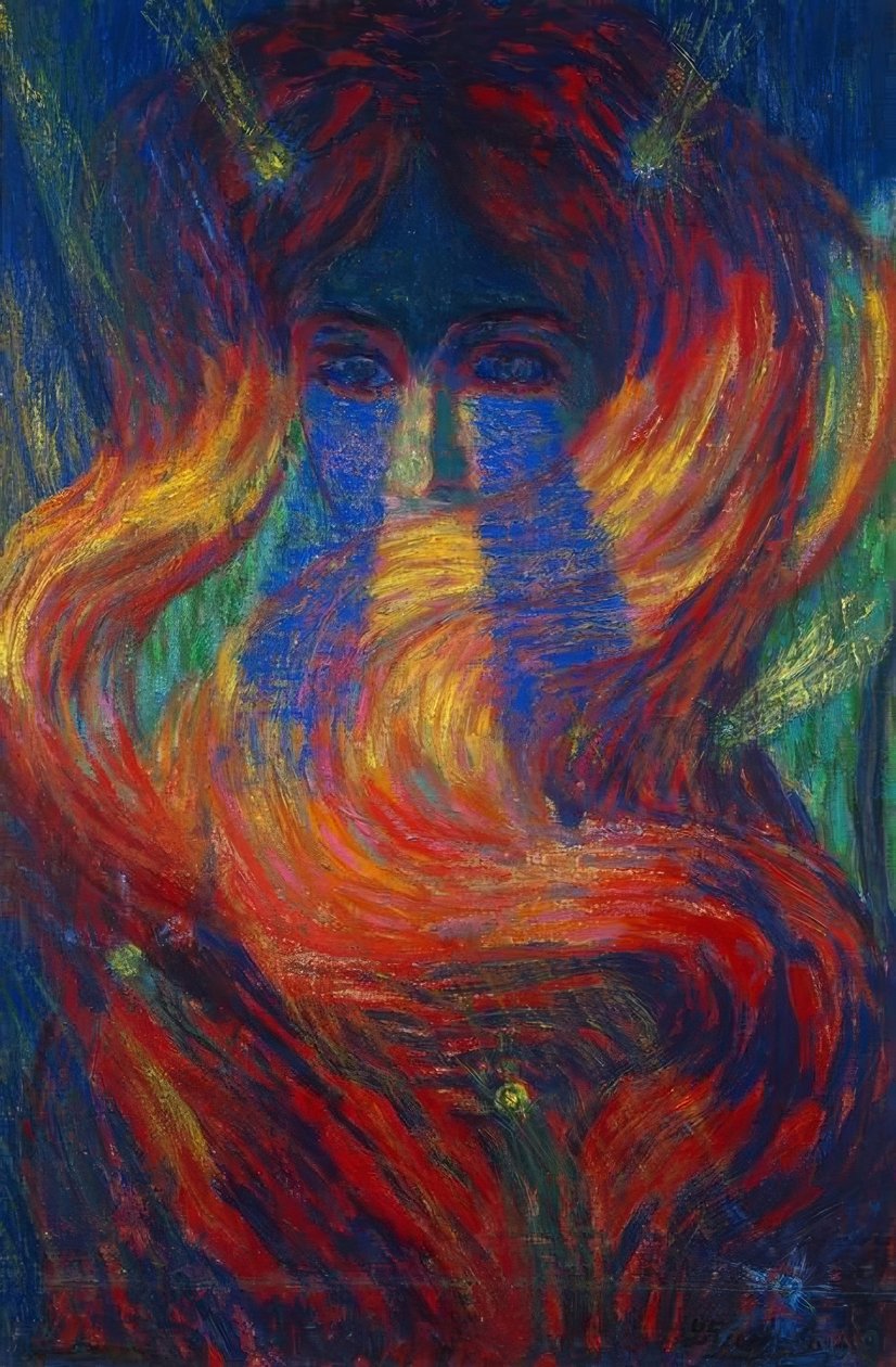 Chioma (Tinas hår) av Luigi Russolo