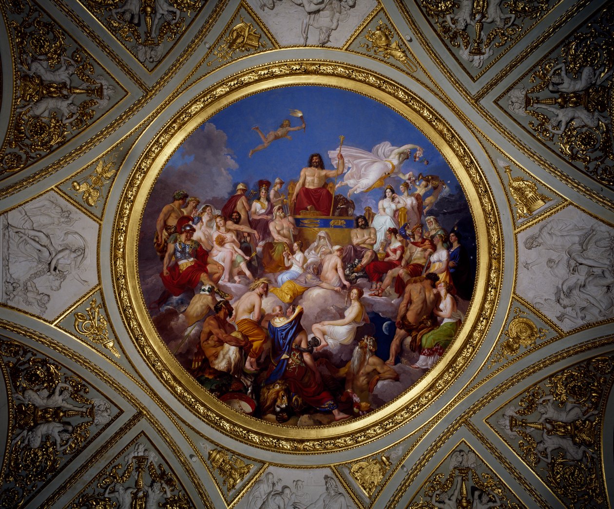 Olympus, Iliadenrummet, Palazzo Pitti (fresk) av Luigi Sabatelli