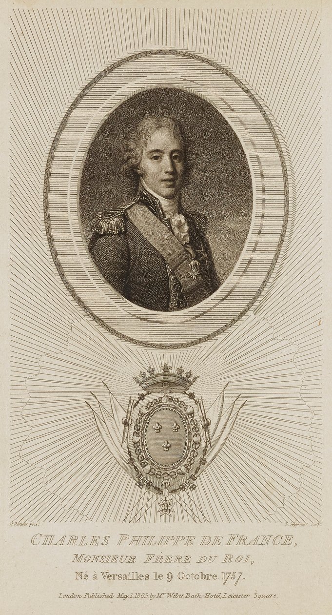 Charles Philippe de France av Luigi Schiavonetti