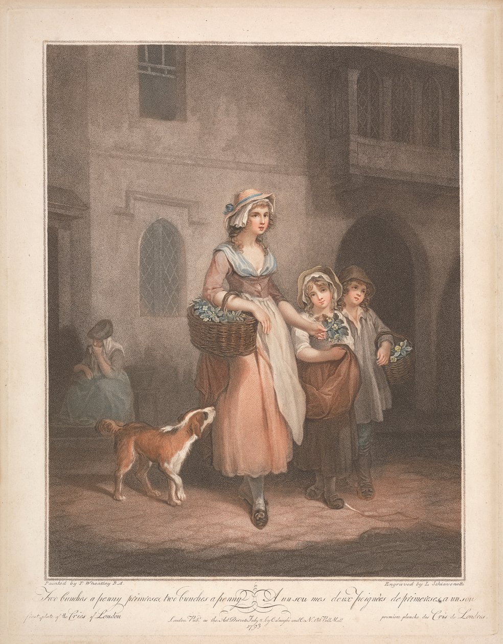 Primrose Seller, Two Bunches of Penny Primroses, Two Bunches a Penny... av Luigi Schiavonetti