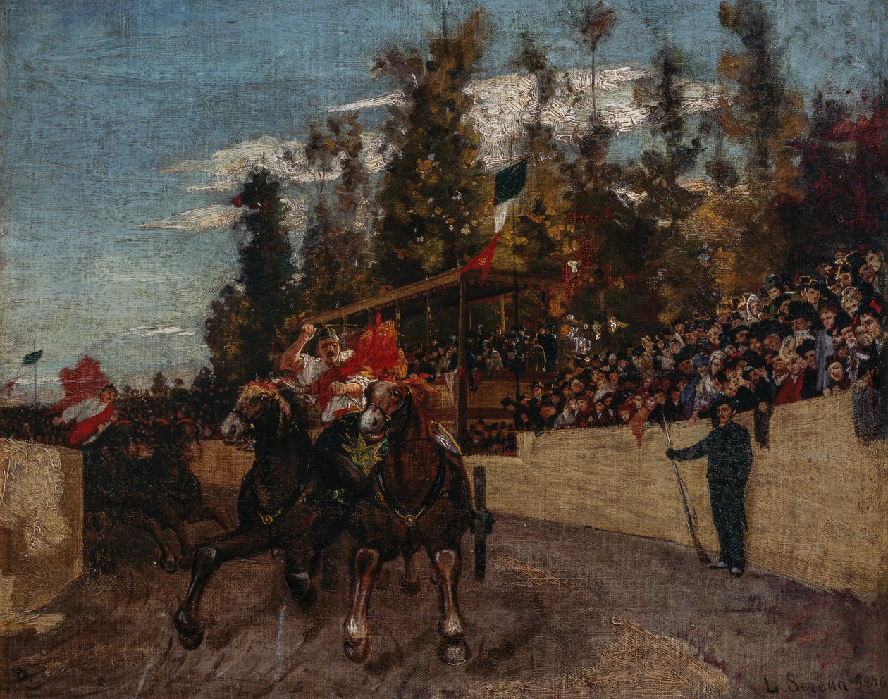 Hästrace av Luigi Serena