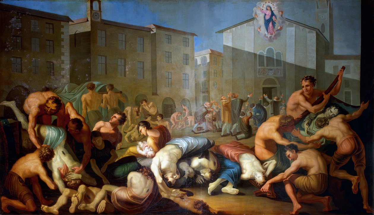 Pesten 1630, fresker av Luigi Vacca av Luigi Vacca