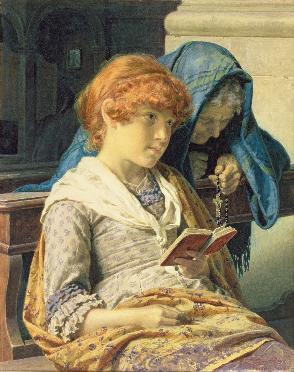 I kyrkan, 1883 av Luigi da Rios