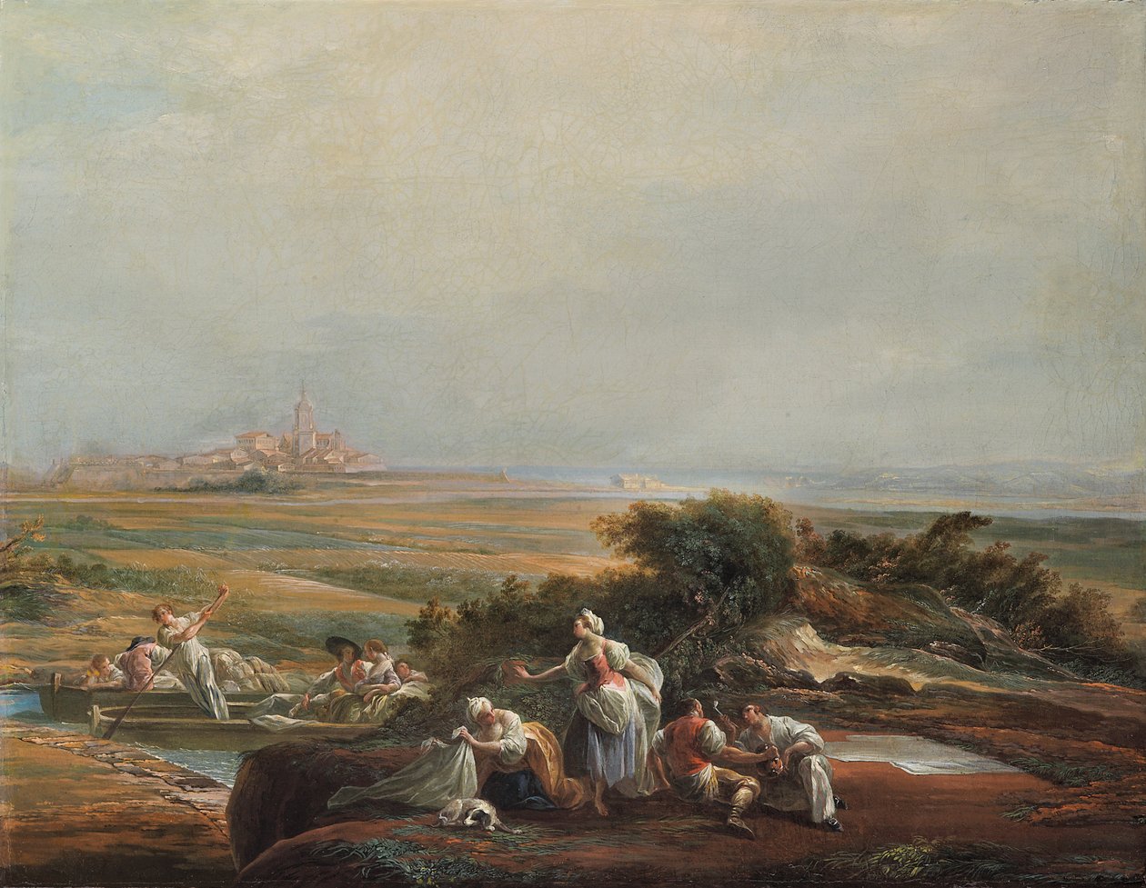 View of Fuenterrabía (fragment) av Luis Paret y Alcazar