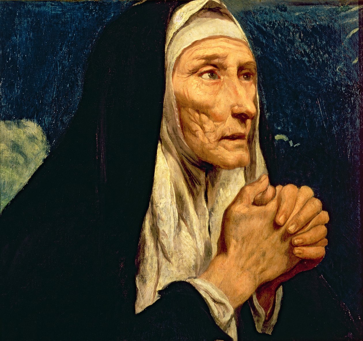 St Monica av Luis Tristan de Escamilla