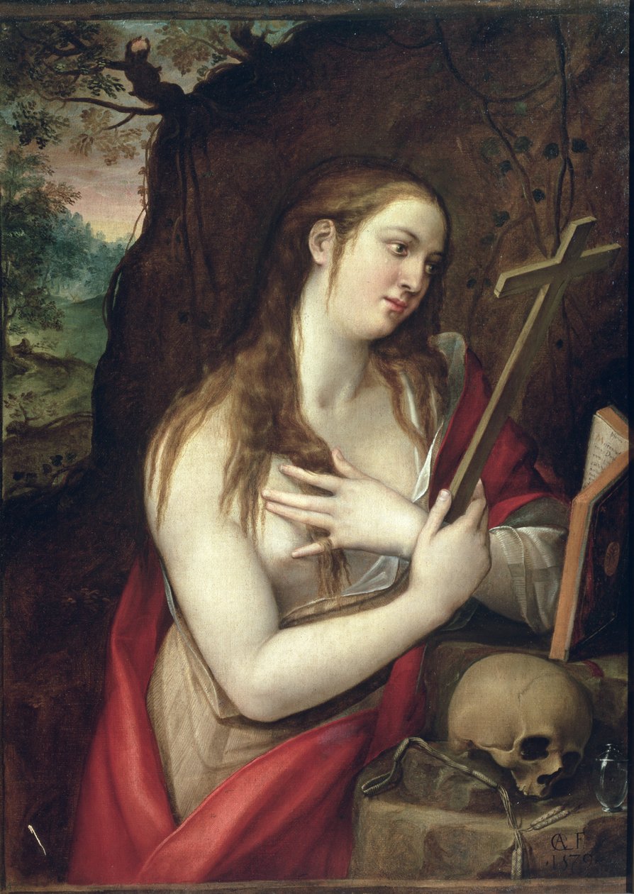 Den ångerfulla Magdalena, 1579 av Luis de Carbajal