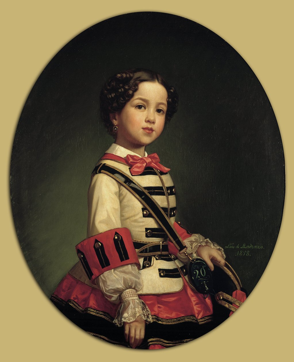 Cristina de Roncali y Gaviria, the Little Marquise of Roncali av Luis de Madrazo