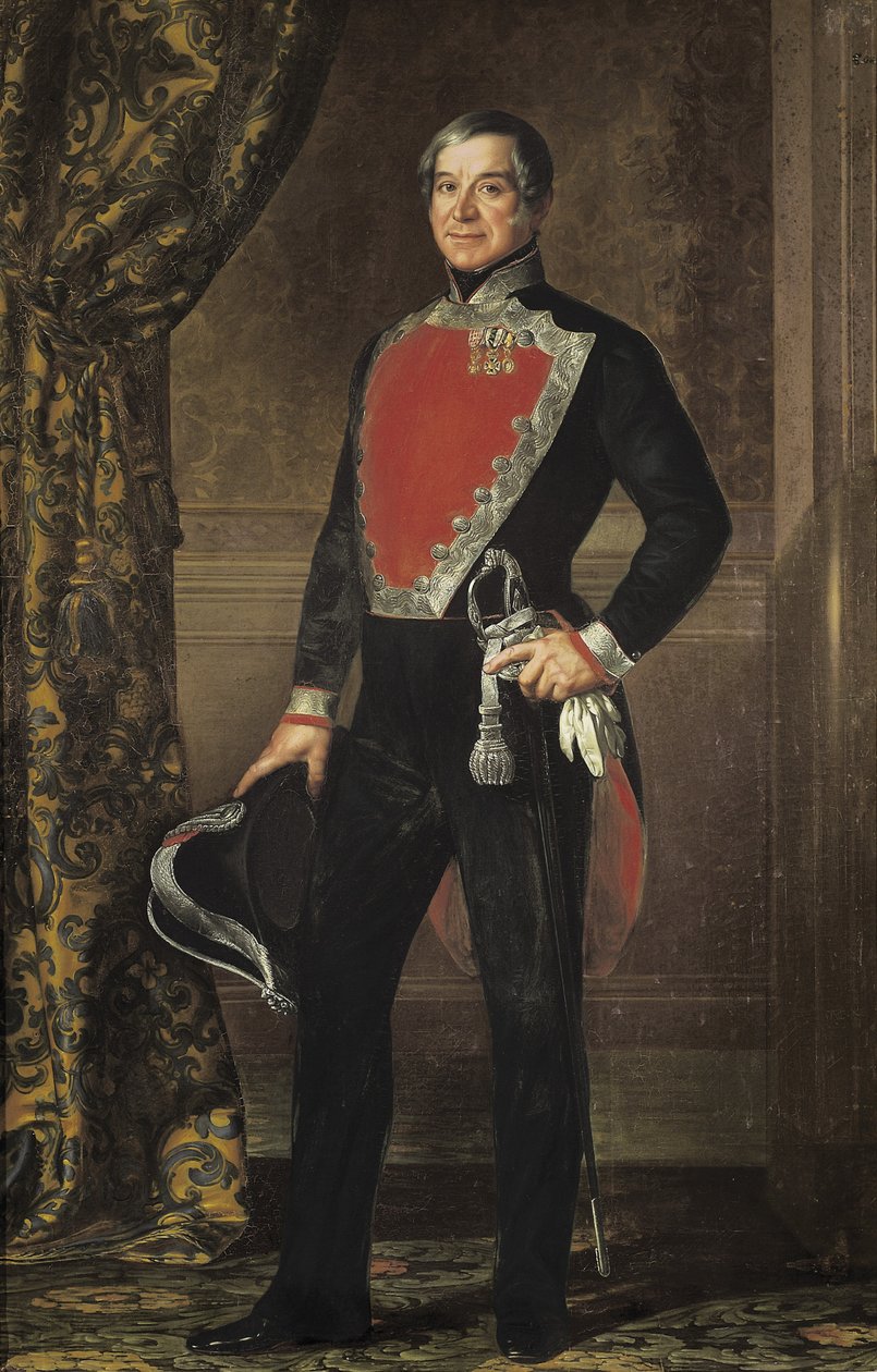Porträtt av Don Francisco Ignacio de Montserrat. 1842 - 1850 (olja på duk) av Luis Lopez Piquer