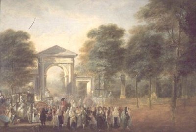 Promenad vid ingången till Botaniska trädgården av Luis Paret y Alcazar