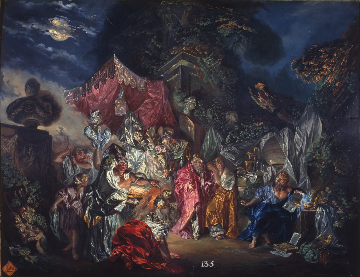 Diogenes omtänksamhet eller Diogenes klokhet. av Luis Paret y Alcazar