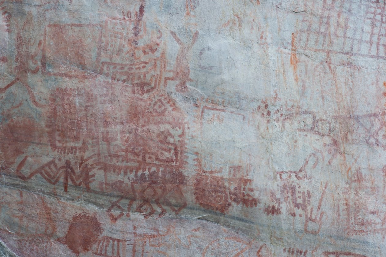 Pictography, Faical, San Ignacio, Cajamarca, Peru, 2015. av Luis Rosendo.