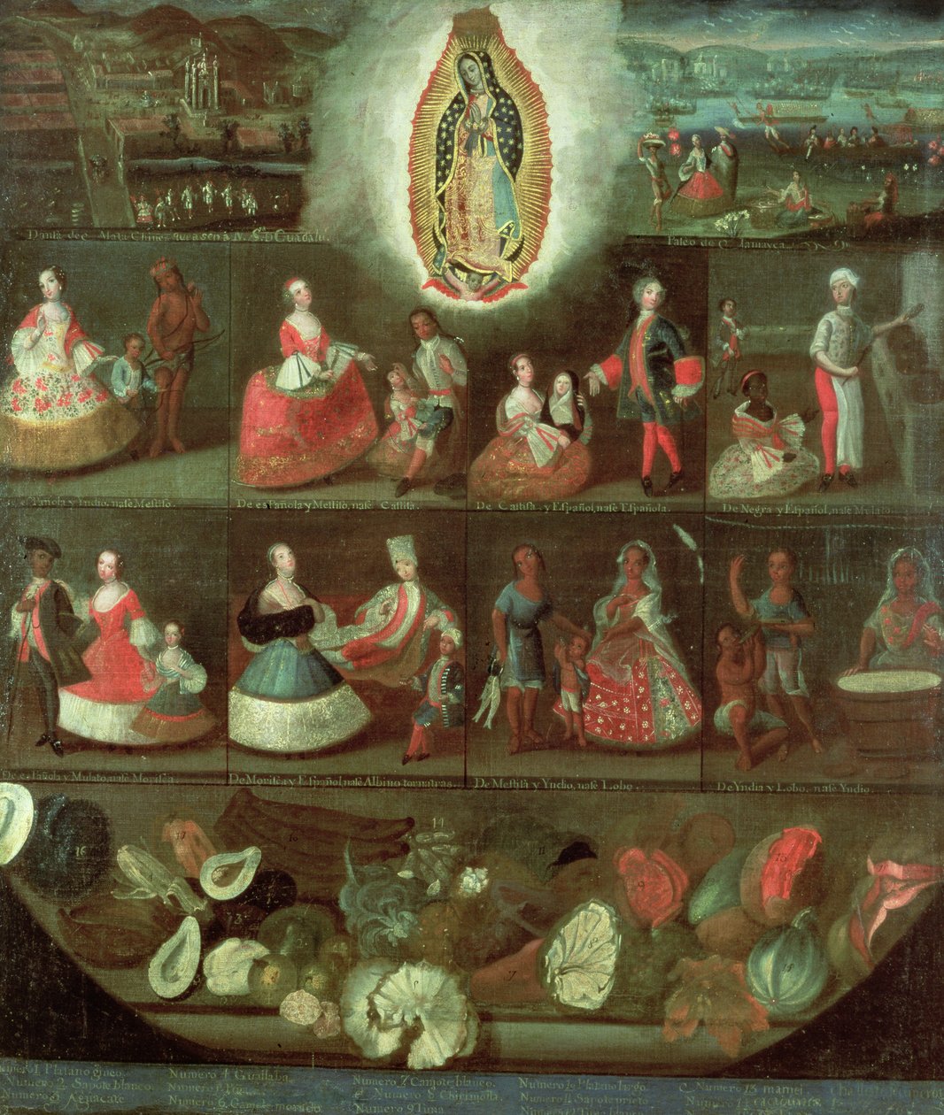 Jungfrun av Guadalupe, mexikansk av Luis de Mena