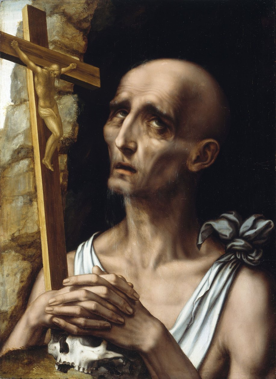 Sankt Hieronymus i vildmarken av Luis de Morales
