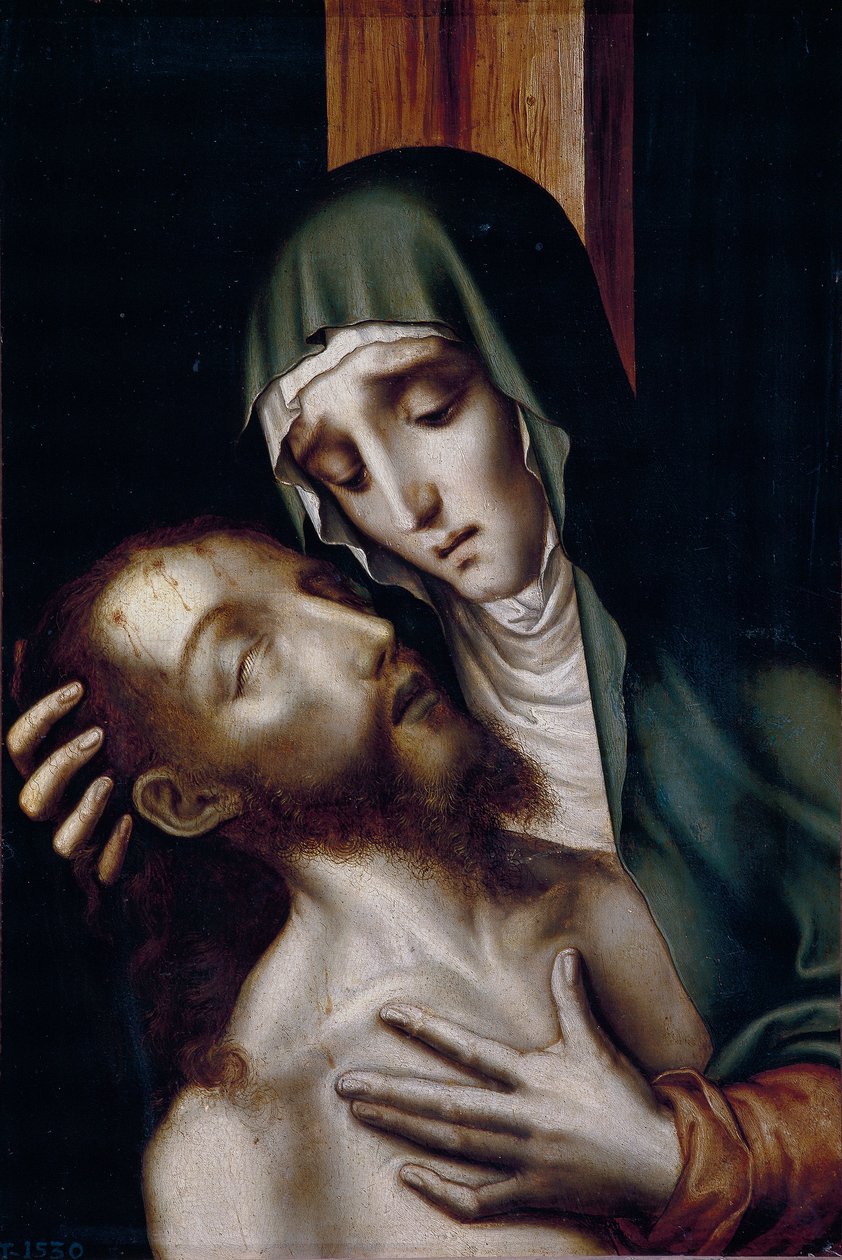 Spanska: La Piedad Pieta av Luis de Morales