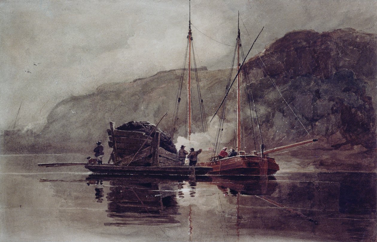 Kolpråmar på Medway av Luke Clennell
