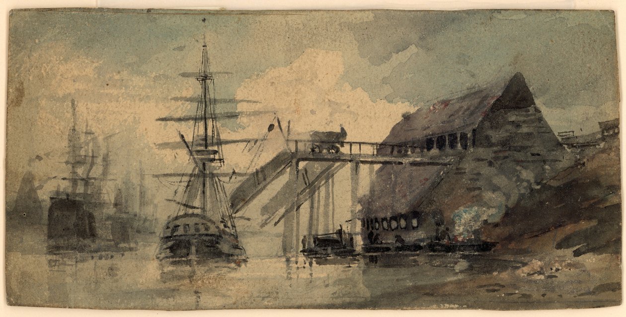 Coal Staiths on the Tyne (kroppsfärg) av Luke Clennell