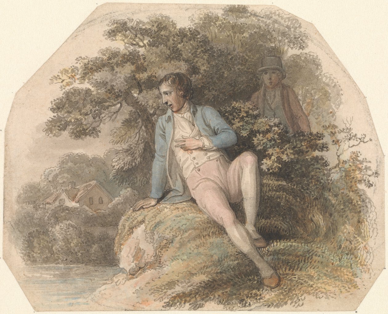 Figur i ett landskap av Luke Clennell