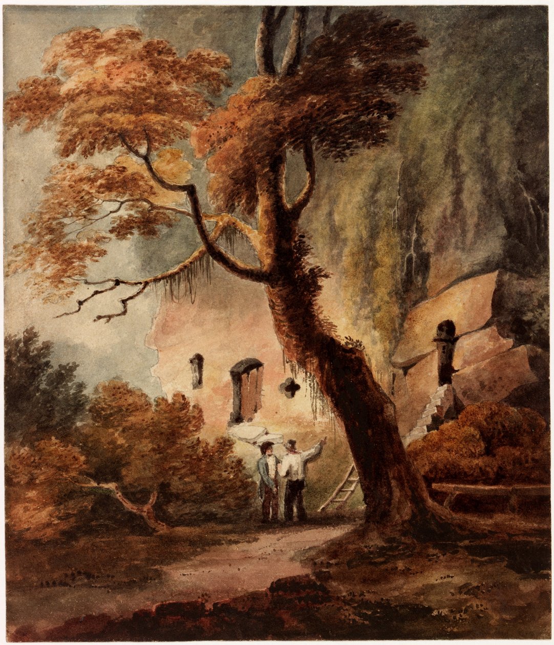 Warkworth Hermitage (kroppsfärg) av Luke Clennell