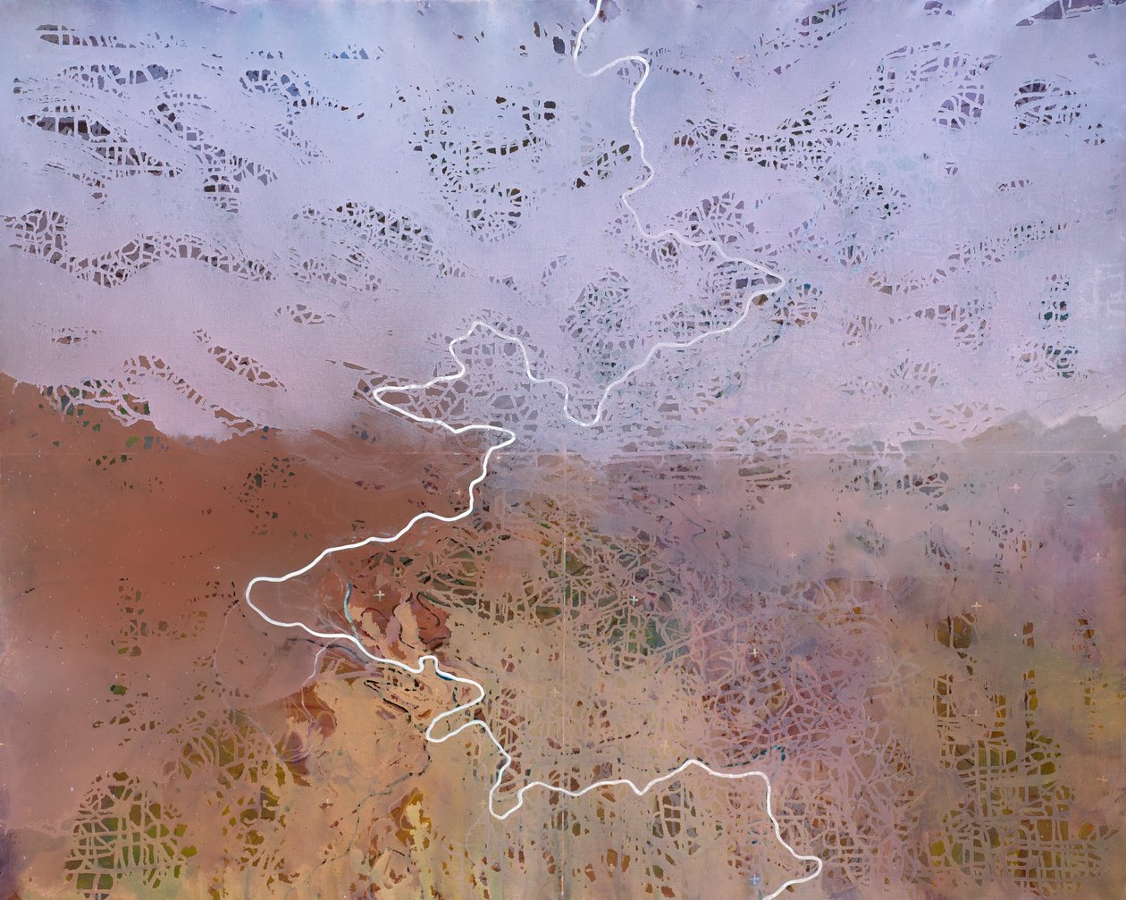 Path 2, 2019 (olja på duk) av Luke Elwes
