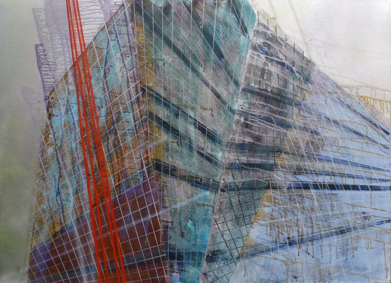Metastructure VI, 2016 (olja på duk) av Luke M Walker