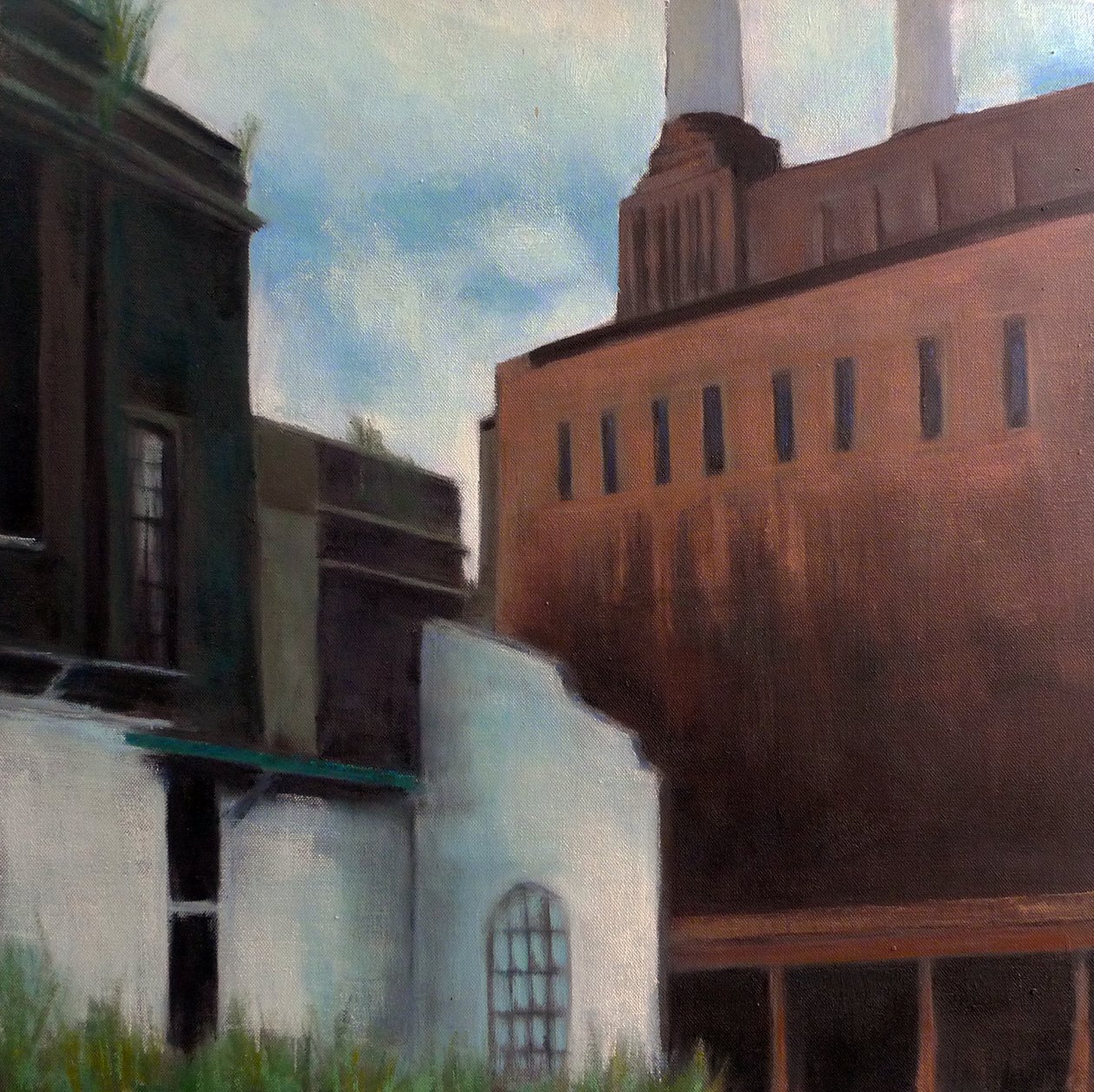 Powerstation, 2011 (olja på duk) av Luke M Walker