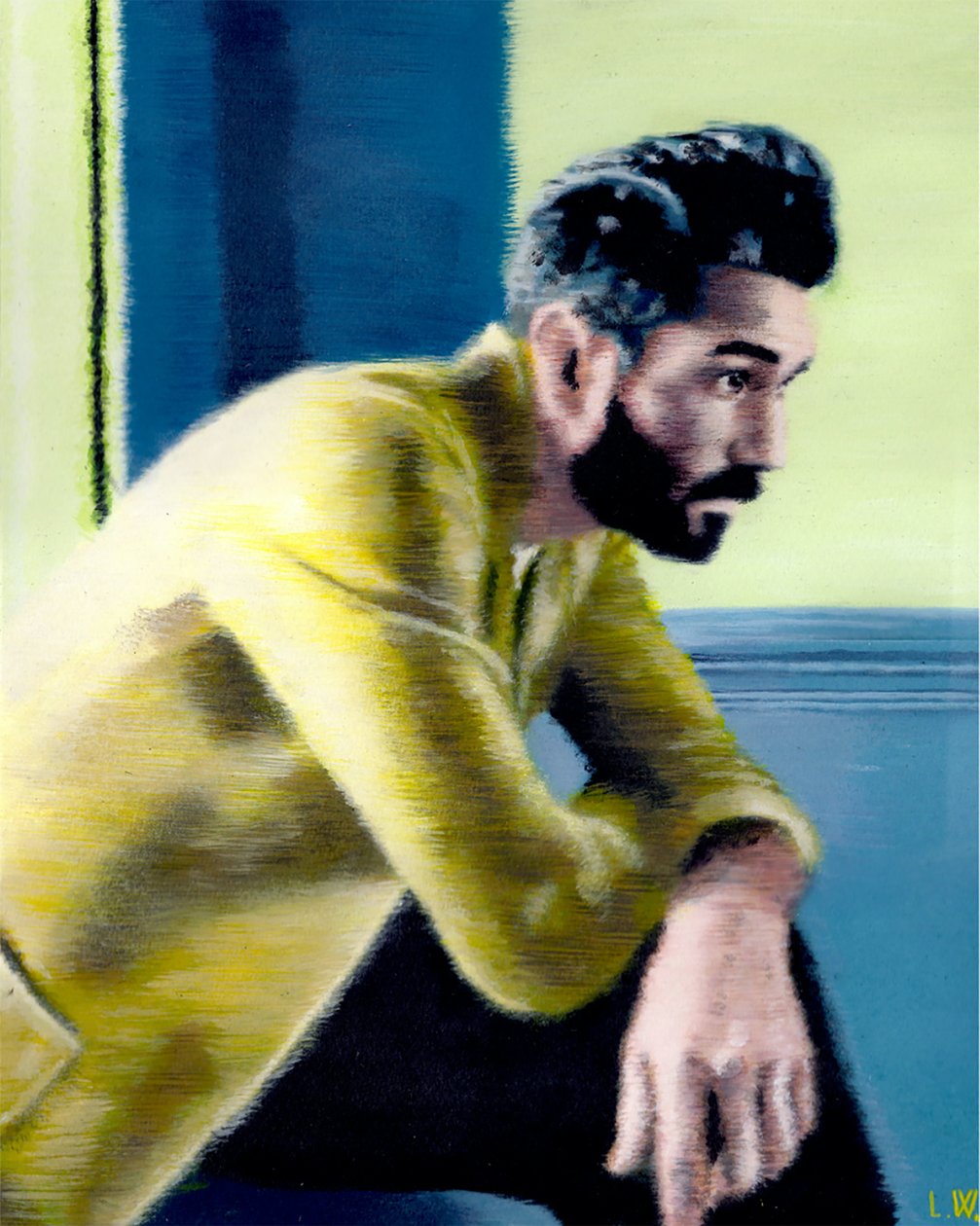A Style but Grace, ca 2013 (akrylfärg på papper) av Luke Waller