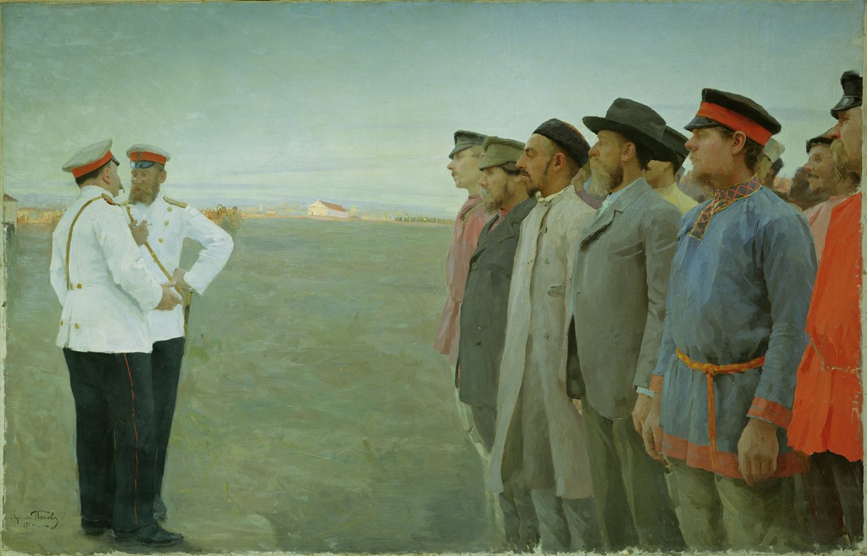 Mobiliserad, 1904 av Lukjan Vasilievich Popov