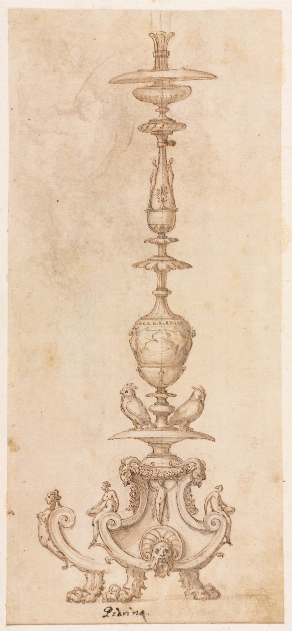 Design för en ljusstake av Luzio Romano