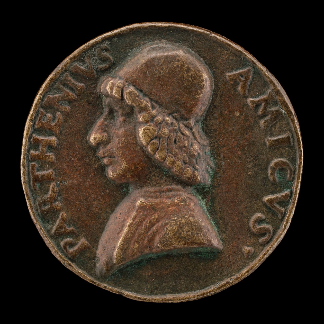 Bartolommeo Partenio, verksam 1480-1485, humanist [framsidan]. av Lysippus Junior