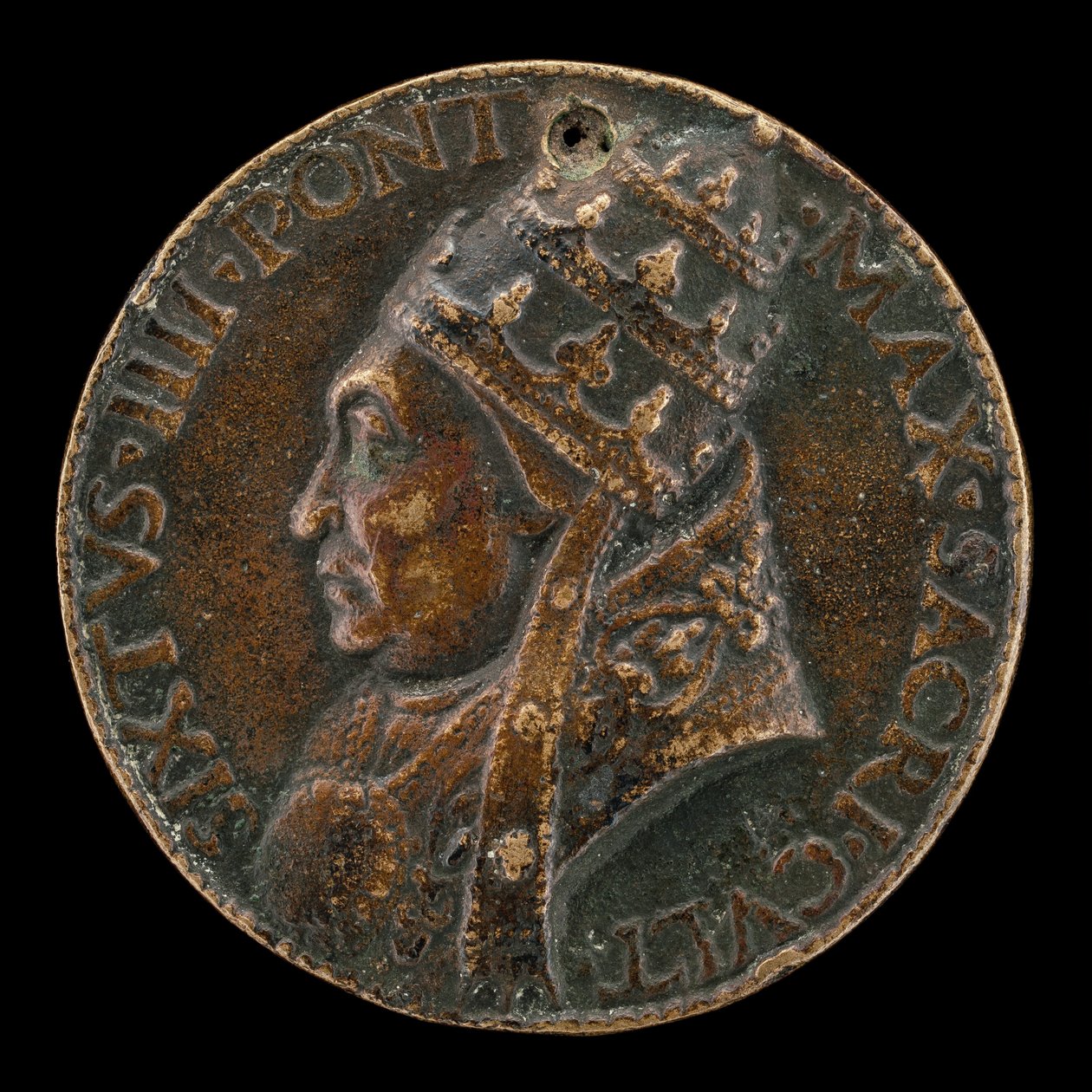 Sixtus IV Francesco della Rovere, 1414-1484, påve 1471 [framsidan]. av Lysippus Junior