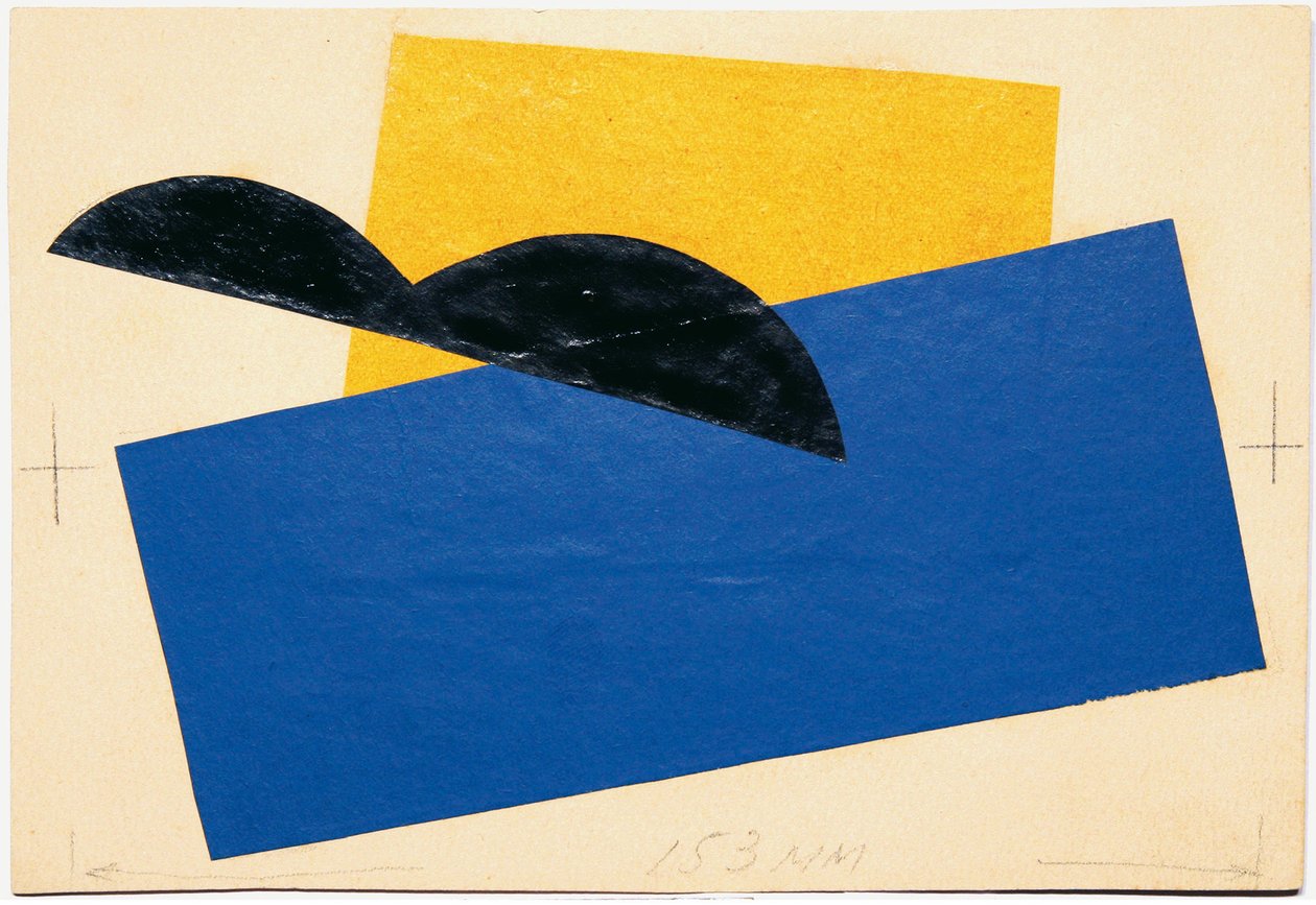 Broderidesign för Verbovka Village Folk Centre, 1917. av Lyubov Sergeevna Popova