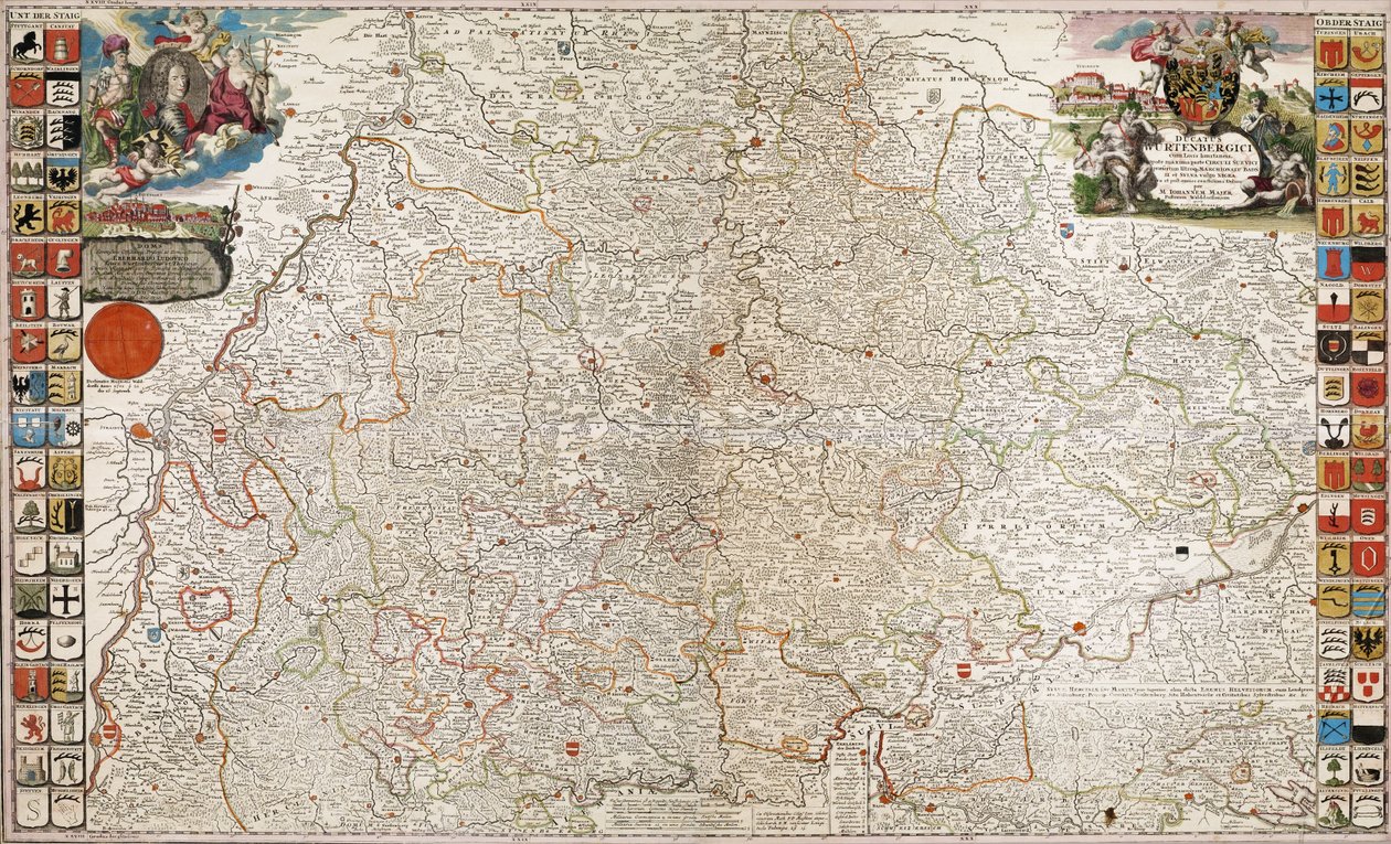 Ducatus Wurtenbergici in totum av M. Johann Majer derivative work
