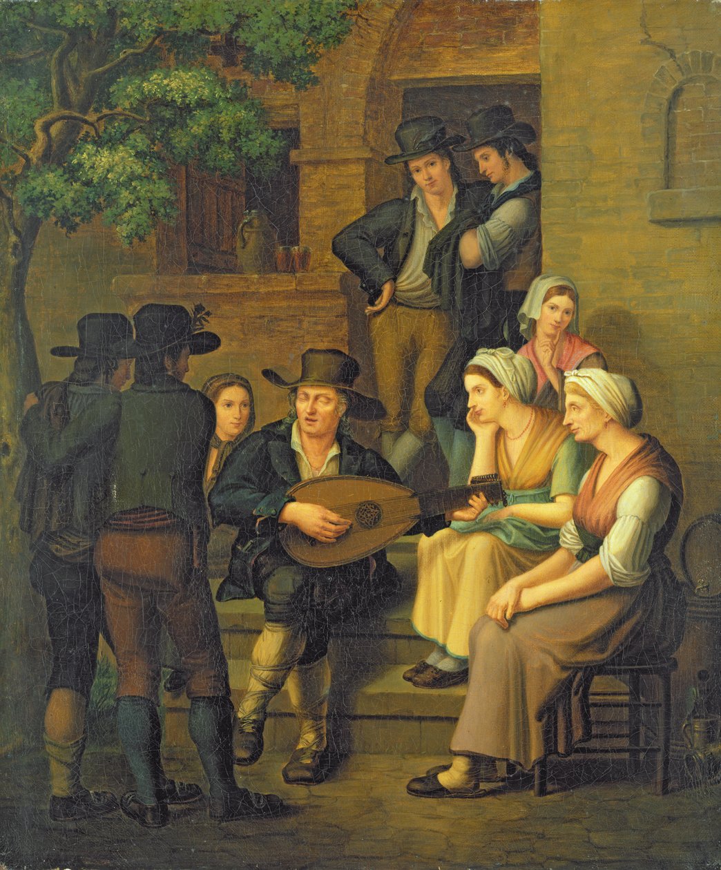 Den blinda sångaren, 1828 av M Von