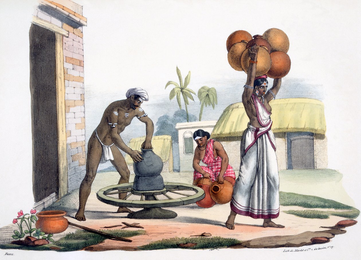 En krukmakare, 1827-35 av M.E. Burnouf