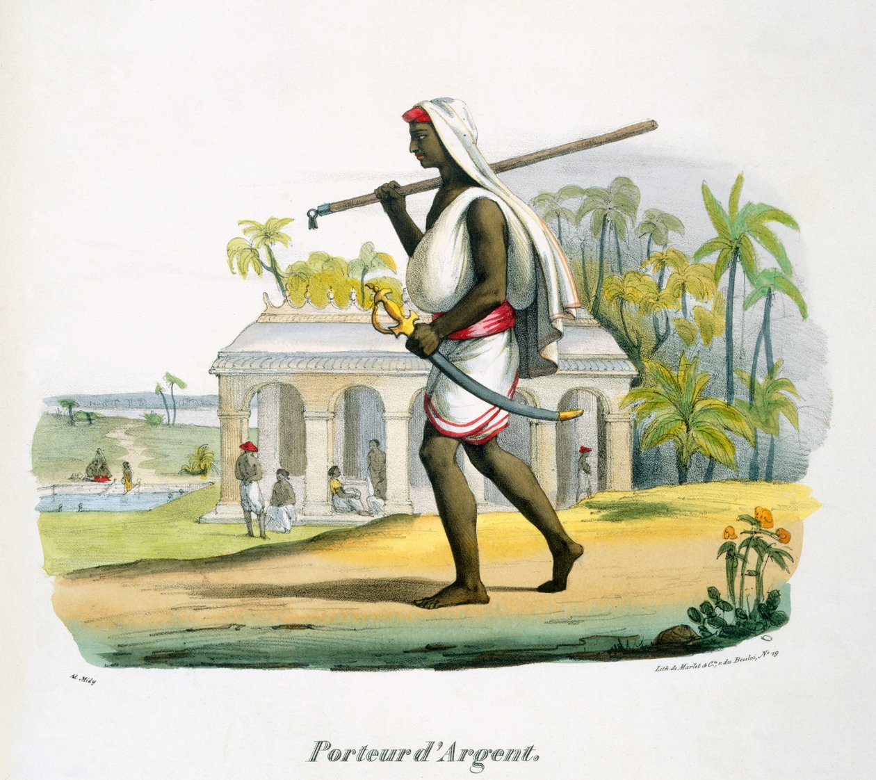 En siverbärare, 1827-35 av M.E. Burnouf