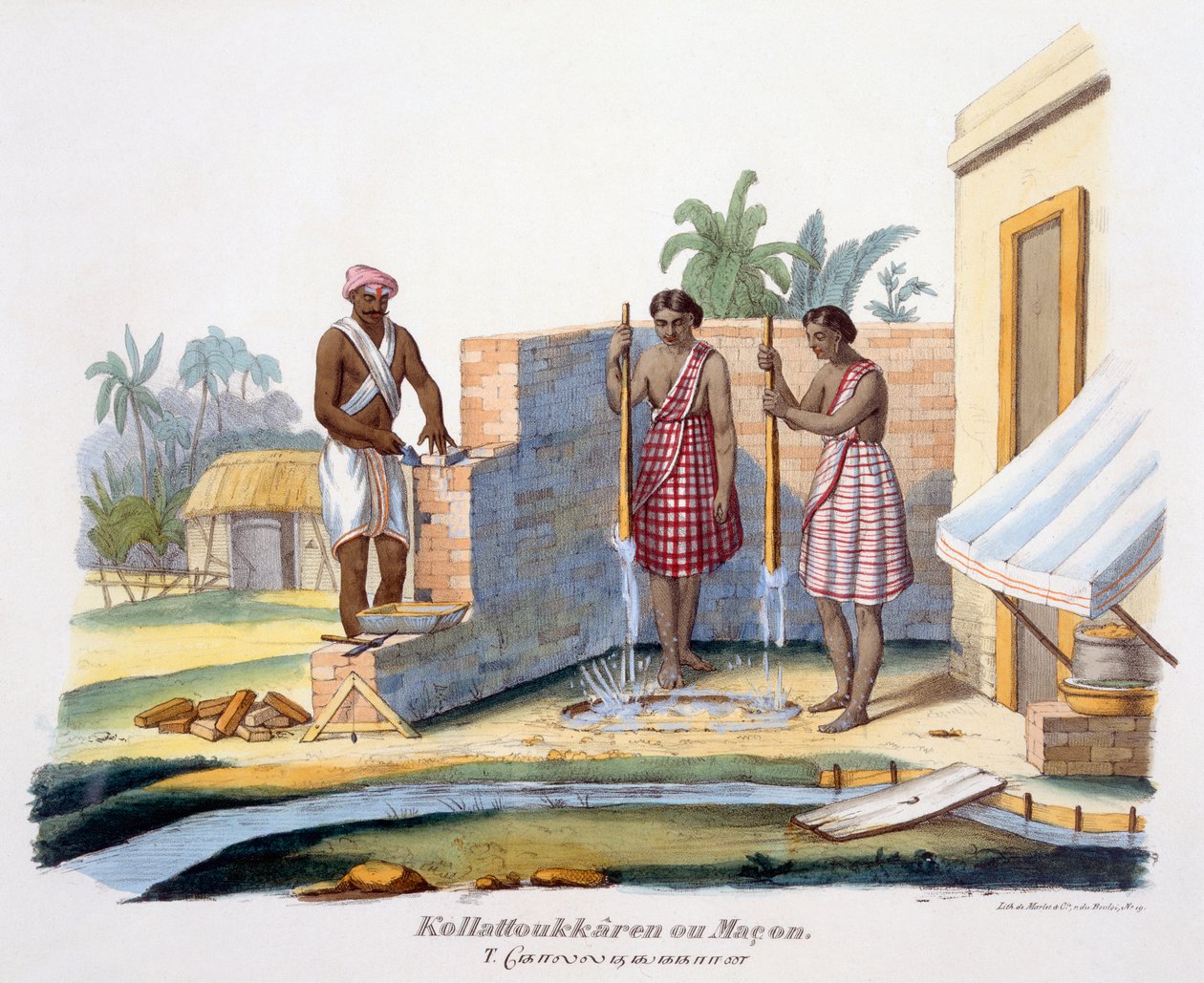 Murare eller byggmästare, 1827-35 av M.E. Burnouf